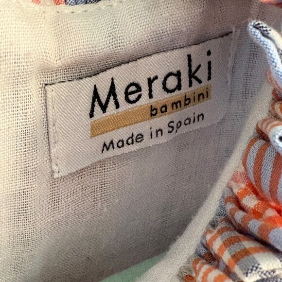 Toddler Girls Plaid Ruffle Spanish Dress With Button Front & Short Sleeves 24 Mo - Picture 6 of 6